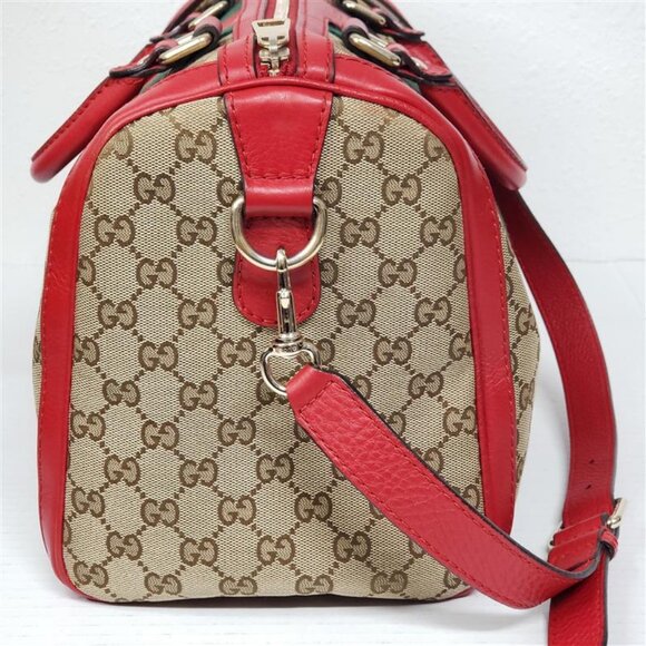 Gucci Boston Medium Canvas Crossbody and Shoulder Bag 650-092625 - Picture 4 of 14